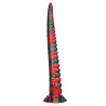 MONSTERED Gode Doturix 40 x 5cm Noir et Rouge